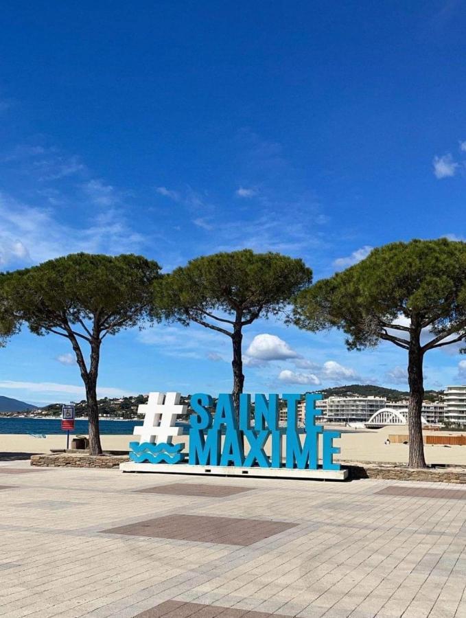 Charmant Studio Avec Terrasse Vue Mer A 50 M Sainte-Maxime Kültér fotó