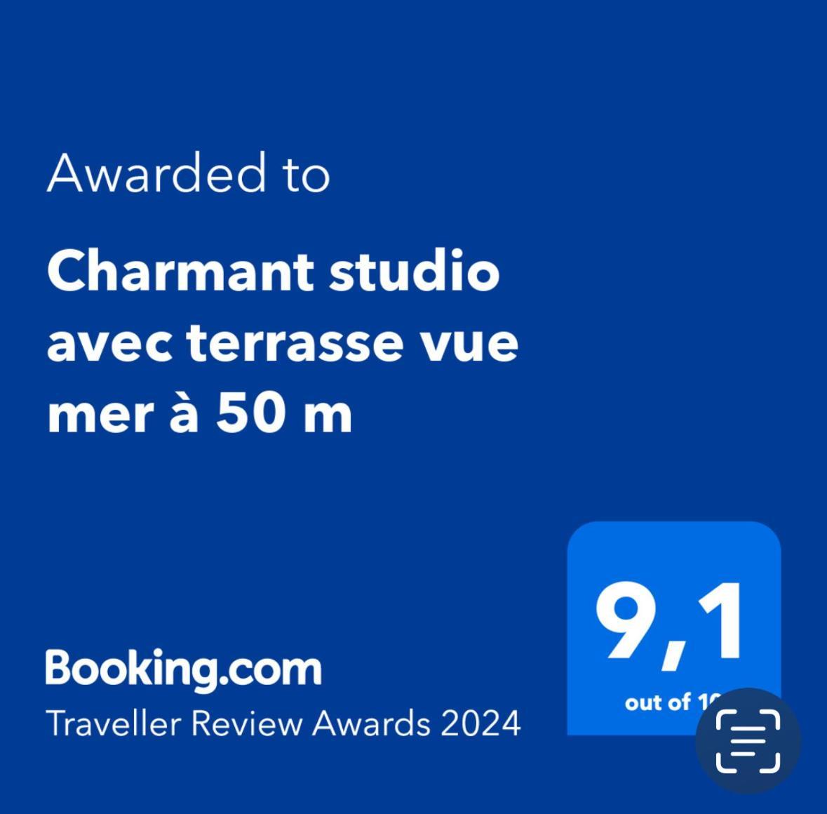 Charmant Studio Avec Terrasse Vue Mer A 50 M Sainte-Maxime Kültér fotó
